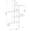  Wall Shelf with Shelf with Storage Engineered Wood Floating Modern-32512215