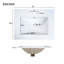 Meuble-lavabo de salle de bain avec tablette double couche intégrée, tiroirs à fermeture en douceur et cuve en céramique intégrée-129468688