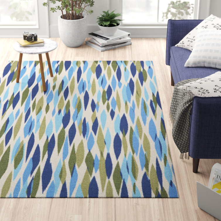 Zipcode Design™ Longwell Abstract Indoor/Outdoor Blue Area Rug ...