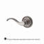 Curve Single Dummy Door Lever with Traditional Round Rose-22037201-22037202