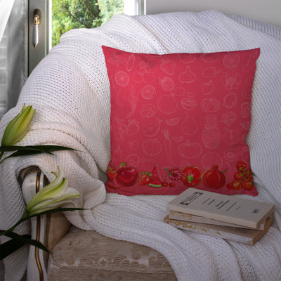 Fruits and Vegetables Indoor/Outdoor Throw Pillow