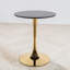 Table de bistro ronde, table de salle à manger à hauteur de comptoir, base à piédestal doré, contemporain, bar personnel-355984513-445419314-450356754