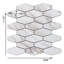 Carreau de mosaïque auto-adhésif en pierre 9,85 po x 11,02 po-73367951