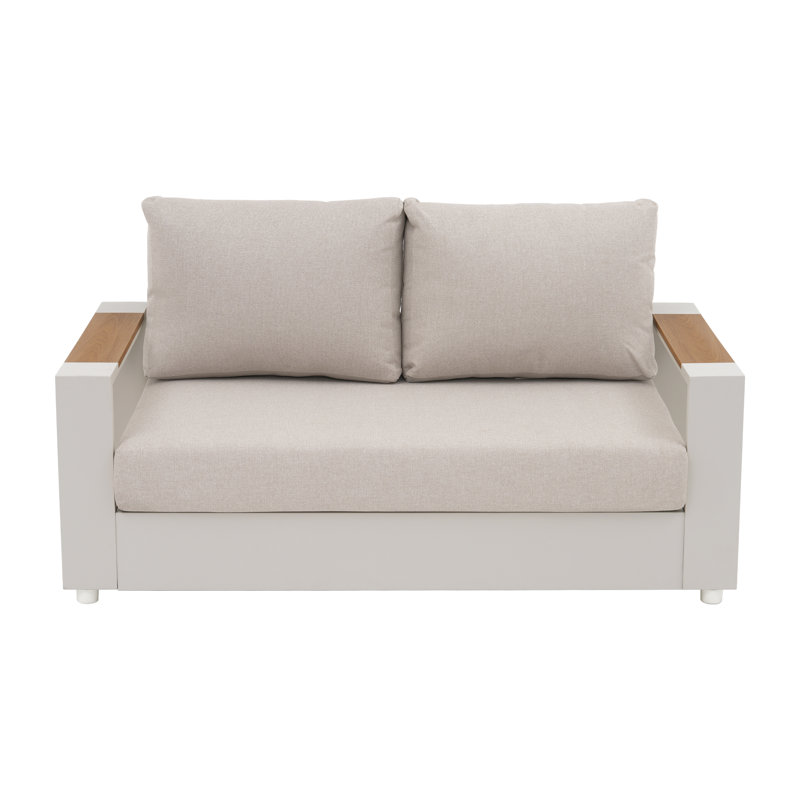 Causeuse de patio avec coussins