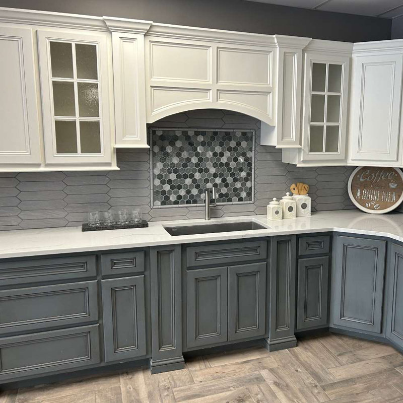 Tribeca-Talavera Picket 2.6"x13" Handmade Ceramic Tile Trim, Gray