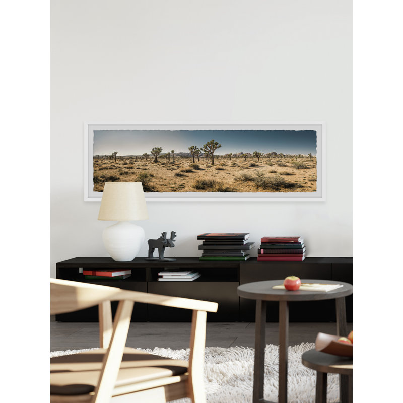 Beneath The Joshua Trees - Single Picture Frame Print, 25cm H x 76cm W x 3.81cm D