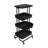 4 Tier Utility Cart Rolling Metal Organization Cart with Table Top & 3 Hanging Cups & Lockable Wheels, Multifunctional Storage Baskets for Kitchen Living Room Office-64851453