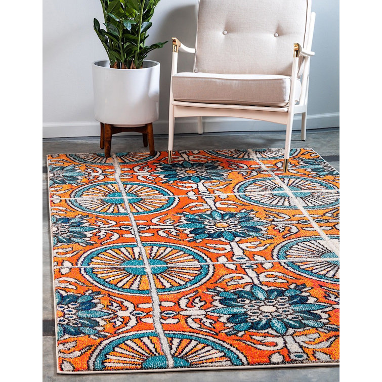 Eddins Washable Geometric Indoor Rug