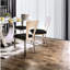 De 2 chaises de salle à manger: métal, microfibre noire, chaises en métal de style contemporain en microfibre moderne pour salle, 2 pièces