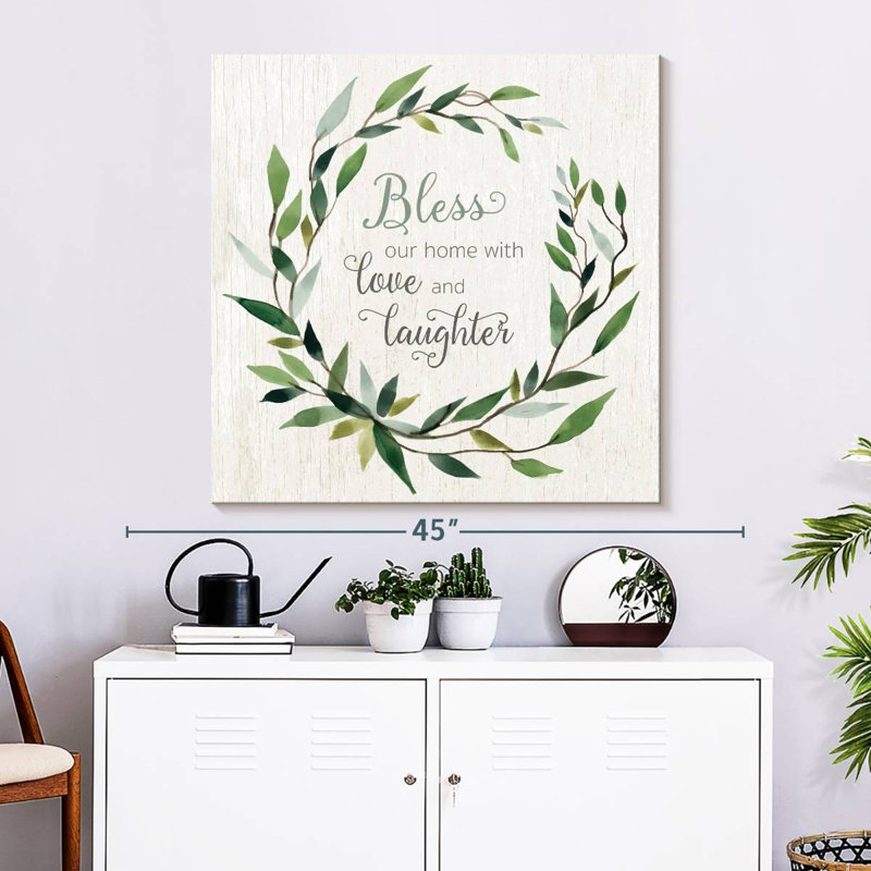 Plaque murale «Khylige Bless This Home», H 33 po x l 33 po
