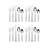 Chadwich 20 Piece Flatware Set, Service for 4