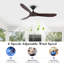 Solid Wood Ceiling Fan with  Remote-1796635961-1796635962
