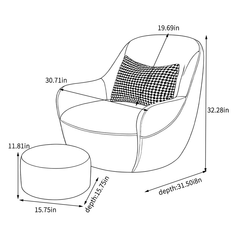 Fauteuil en cuir Tech, Similicuir gris pâle
