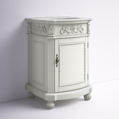 Meuble-lavabo simple l 24 po x P 22 po x H 36 po Lunette