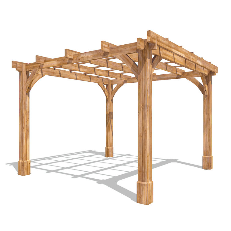 Dunster House 3m X 3m Solid Wood Pergola 