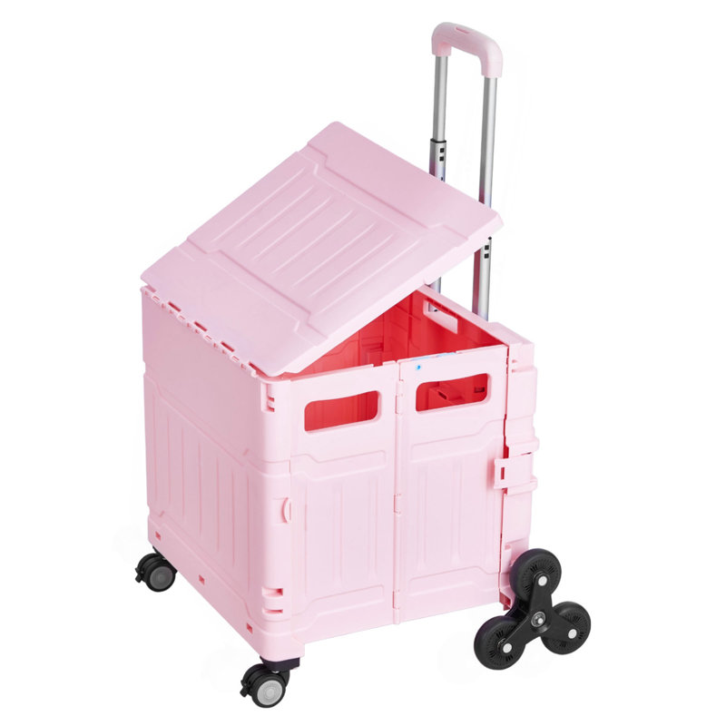 Caisse pliable avec roues d'escalade pliable 65L