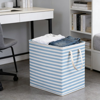 Large Capacity Foldable Laundry Hamper With Long Fabric Handles, Multipurpose Storage Bin For Home, Office And Dorm, 75L Collapsible Fabric Organizer