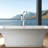 Freestanding Bathtub Faucet With Hand Shower - Metal, Full Spray For Bathing Tub In Coverage Luxury And Bathroom
