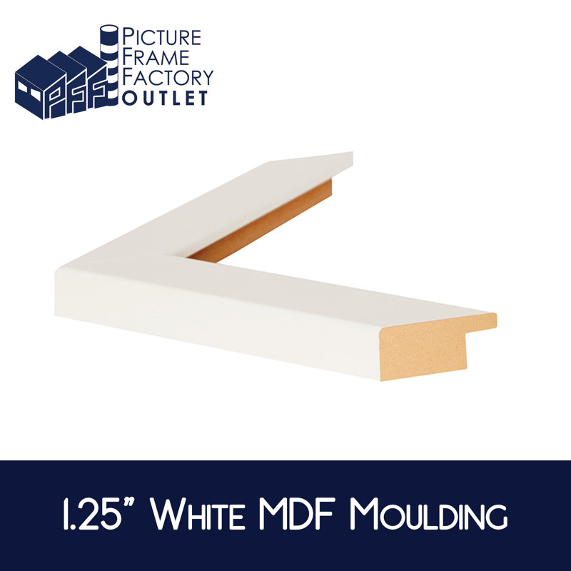 18x24 White Manufactured Wood Picture Frame with Plexiglass