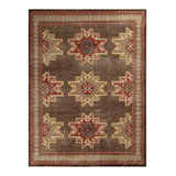 Distressed Homage Hand Knotted Wool Geometric Area Rug