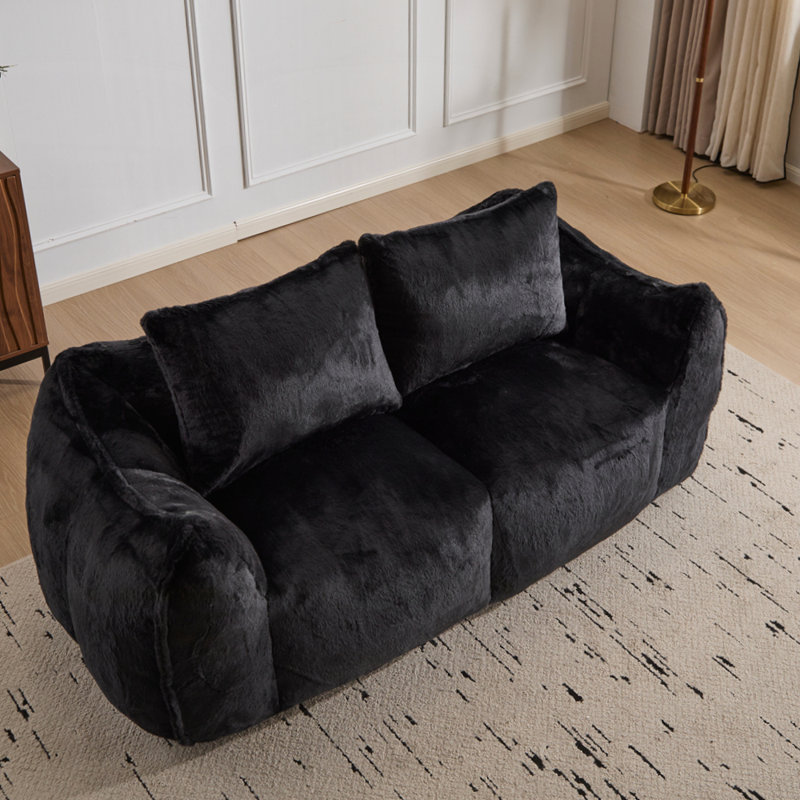 Fauteuil à billes géant pour adultes Fauteuil à billes moelleux ultra doux sans assemblage requis Fauteuil de lecture confortable avec coussins