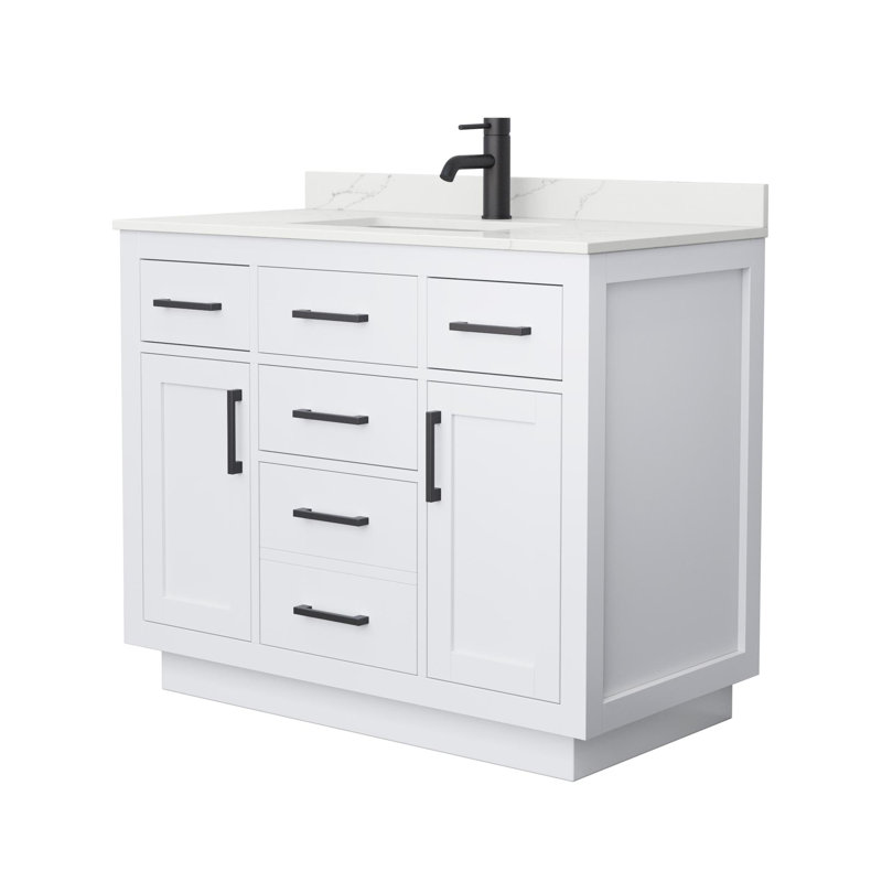 Beckett TK 42'' W Vanity, Matte Black, Single