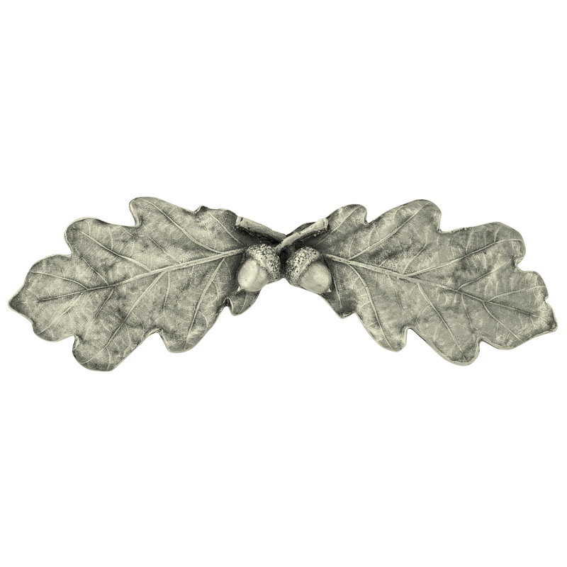 Leaves Novelty Pull, Antique Pewter