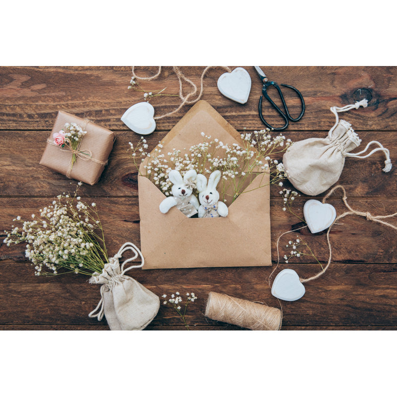 Wedding Invitation - Wrapped Canvas Print, 81cm H x 122cm W x 3.8cm D