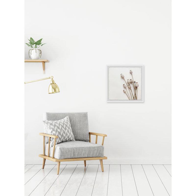 Striped Flower - Single Picture Frame Painting, 41 cm H x 41 cm W