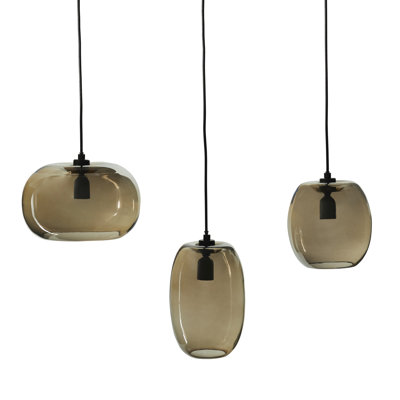 Nelsonville 3 - Light Matte Black Kitchen Island Pendant