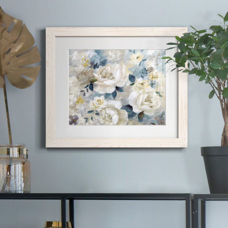 «Simple Bright and Bold» par J Paul, reproduction d'art sur papier encadrée, H 24 po x l 18 po x P 1,5 po, Blanc
