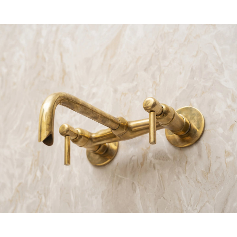 Robinet de baignoire mural en laiton non laqué - Robinet pour lavabo vasque
