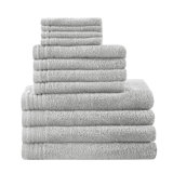 Serviettes 100% coton à séchage rapide et respirantes (ensemble de 12)
