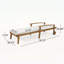 Chaise longue en bois exquis pour une détente et une grâce inégalées-2094417602