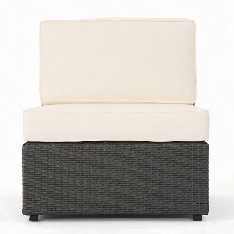 Fauteuil Cruz, White Cushion/Gray Frame