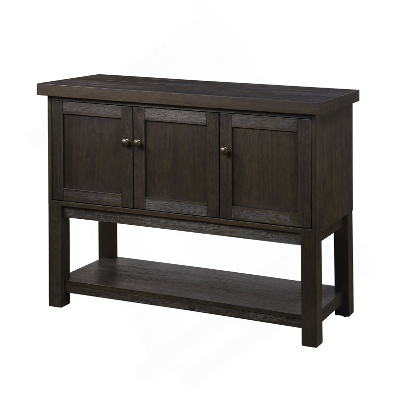Haddie Distressed Walnut Finish Server