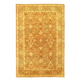 Canvello Fine Hand Knotted Pak Silkroad Tabriz Design Rug - 6'1'' X 9'3''