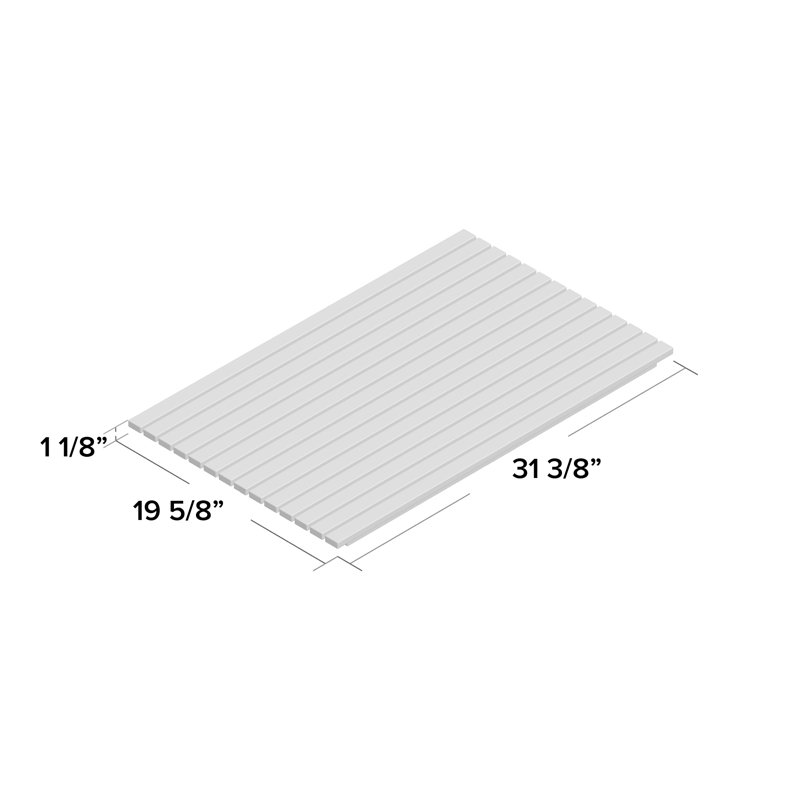 Drumcullen Teak Non-Slip Bath Rug