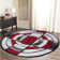 Adonia Geometric Red Area Rug