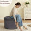 Repose-pieds rond avec rangement Charleroi-1191514037