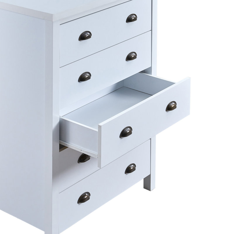 Commode haute, commode blanche avec tiroirs