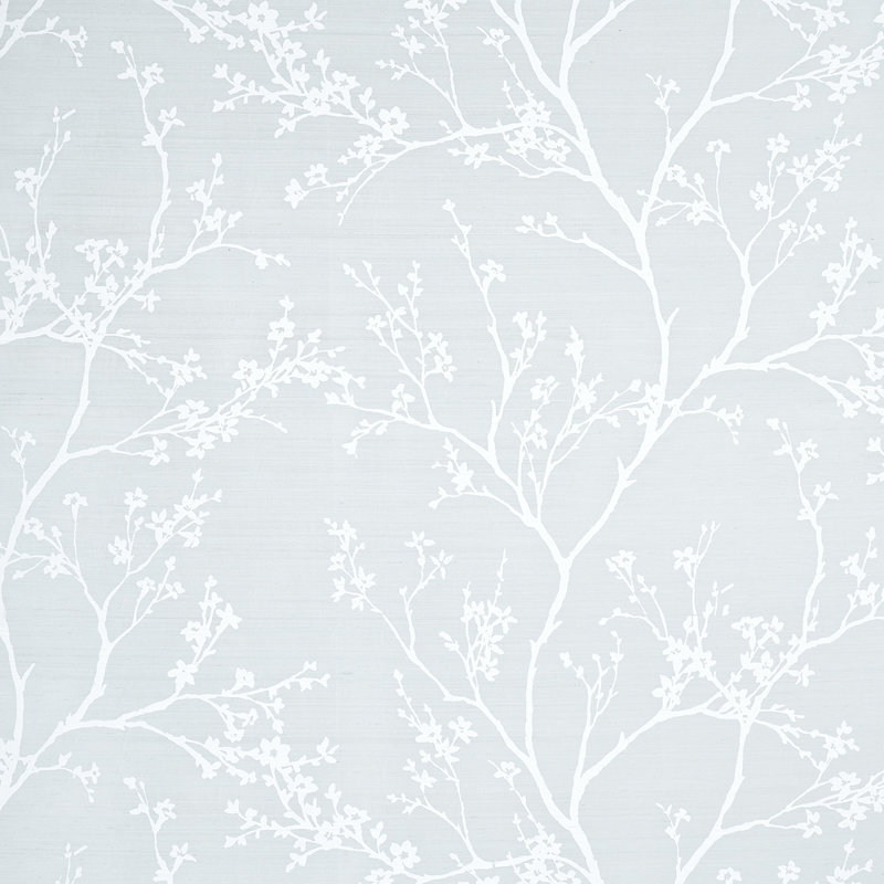 Twiggy Silk Fabric, Ice