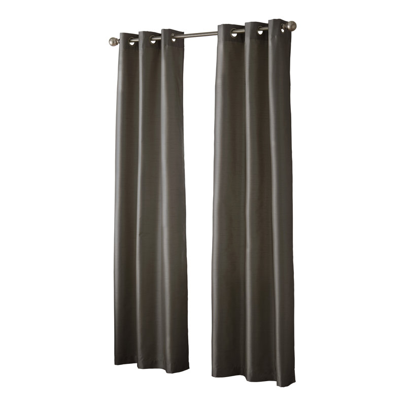 Aliese Blackout Curtain Pair, Chocolate
