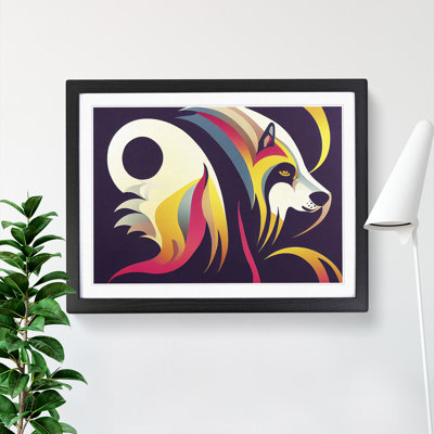 XH1022-10254X Wolf Abstract Vol.2 - Single Picture Frame Painting