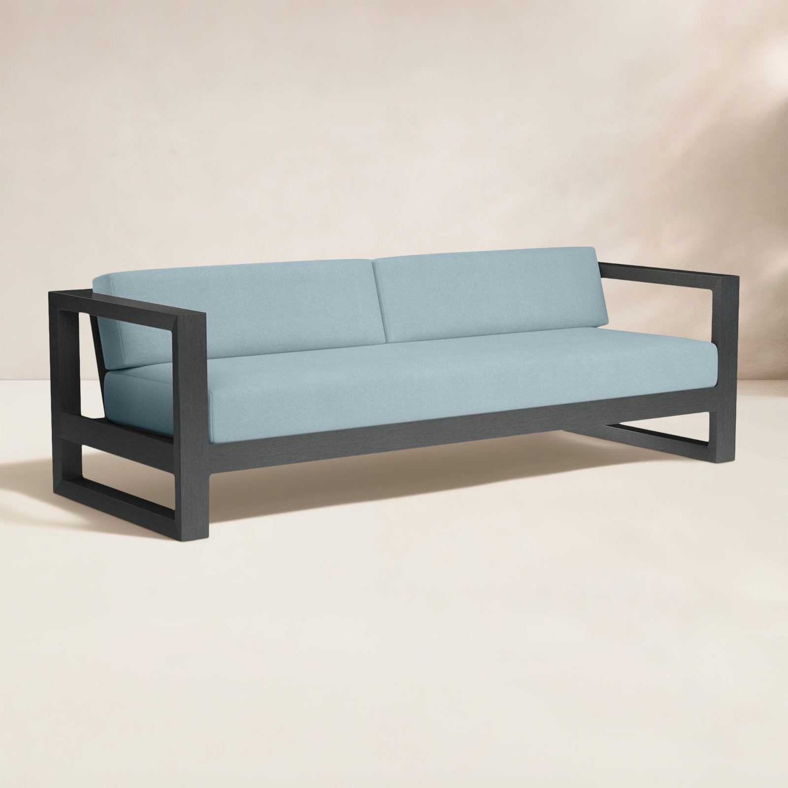 Georgie 90" Sunbrella® Patio Loveseat, Canvas Skyline Sunbrella®, 3