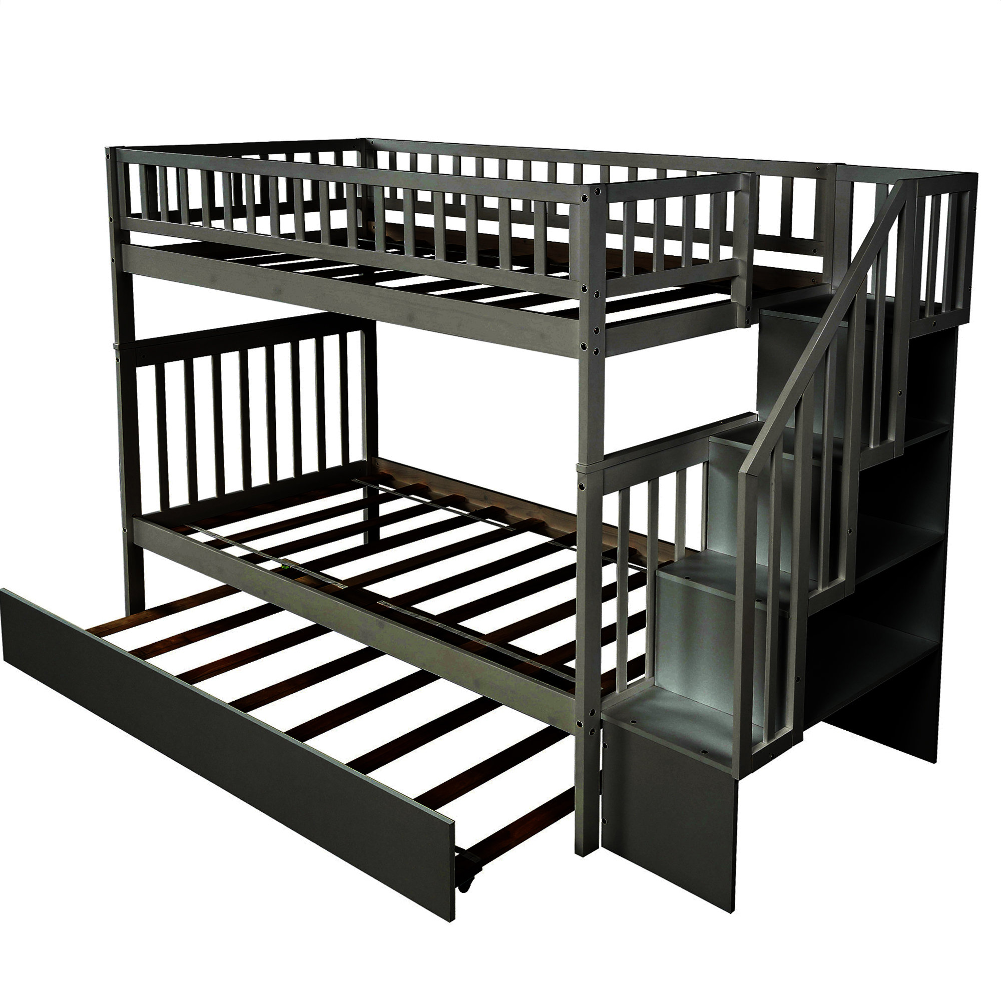 Isabelle & Max™ Twin Over Twin Bunk Bed With Trundle - Wayfair Canada