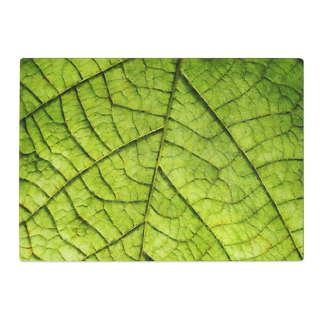 Tempered Glass Leaf Roads Chopping Board