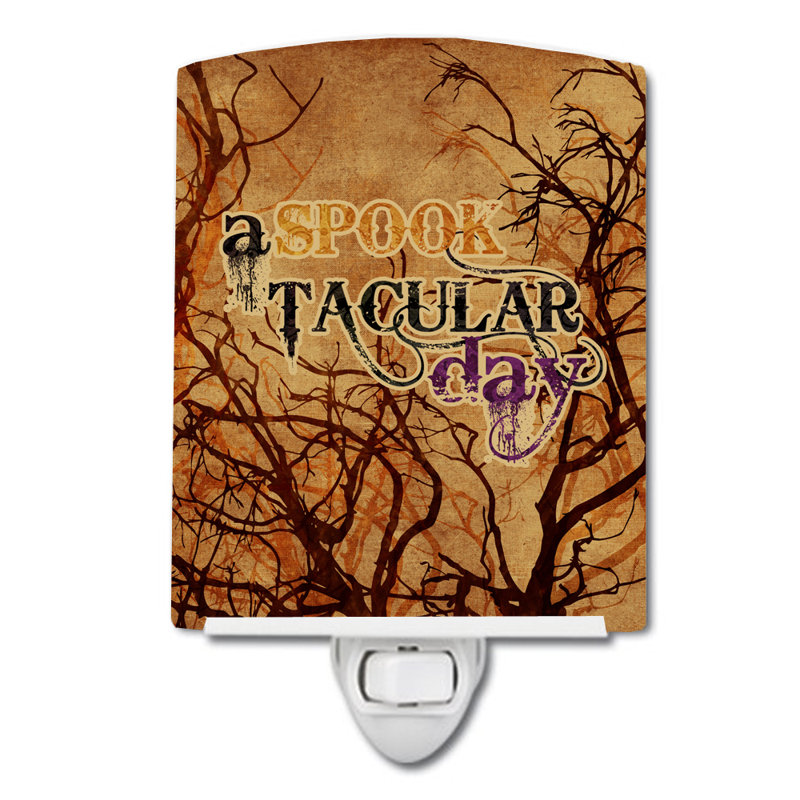 Éclairage de nuit en céramique macabre tacular day halloween