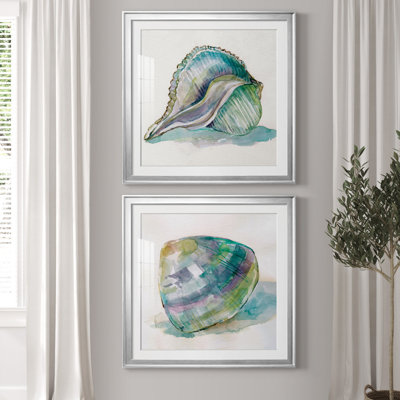 Malecon Shell I - ensemble de 2 reproductions d'art