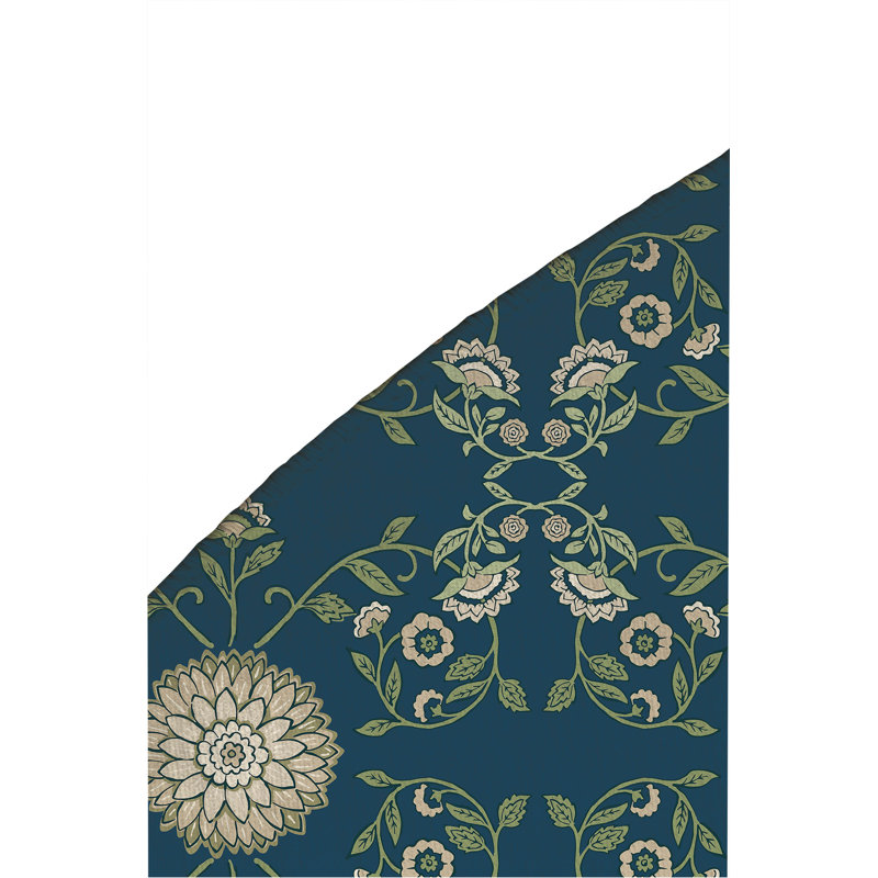 Aria Soft Step Outdoor Area Rug, Round 5', Navy